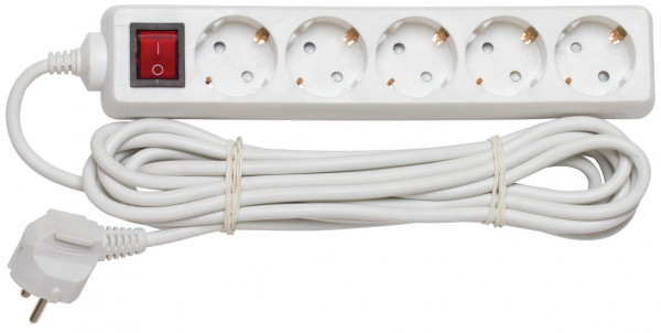 Удлинитель Navigator 94 195 NPE-S-05-300-ESC-3x1 ХХХ с/з с выкл. 5 гн. 3м