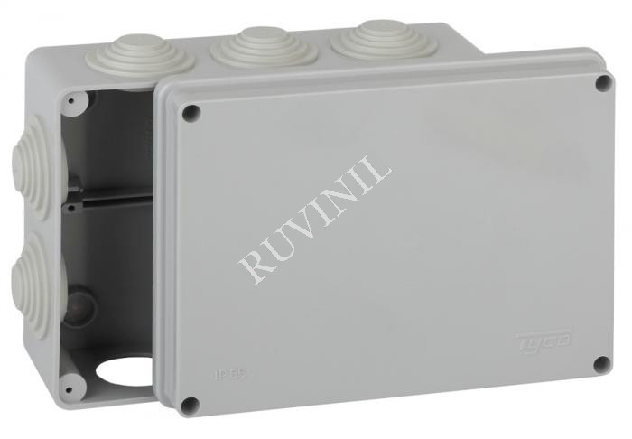 Коробка расп. для о/п, 200х140х75мм   10вводов,IP55 Тусо.  (уп. 14 шт.)