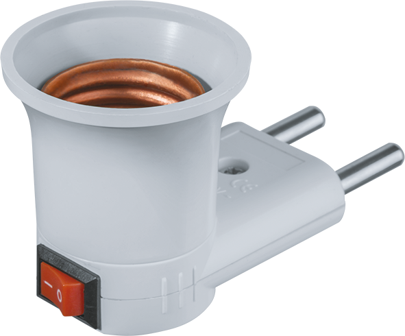 Патрон электрический Navigator 71 992 NLA-S-E27 переходник с розетки на Е27