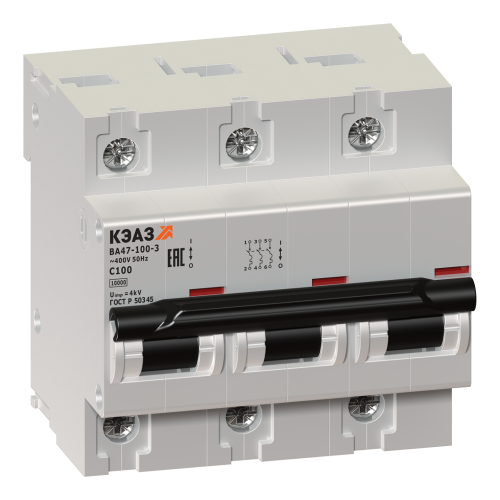 Выключатель автоматический модульный ВА47-100-3D25-УХЛ3