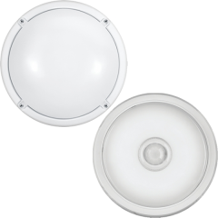 Светильник ОНЛАЙТ 61 185 OBL-R1-14-4K-WH-IP40-LED-SNR (НПБ круг+датчик движения)