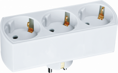 Разветвитель Navigator 94 672 NAD-L-3E-WH 3 гн. (в ряд) с/з