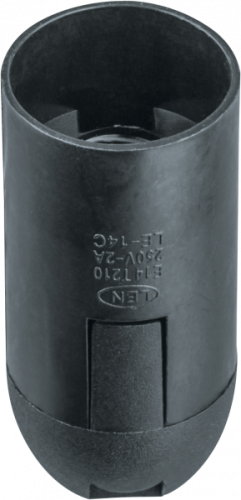 Патрон электрический Navigator 61 348 NLH-PL-E14-BL пластик подвесной черный Е14