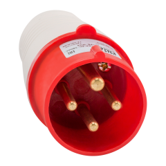 Вилка на кабель силовая 014-16А-6h-380AC-3P+PE-IP44  (уп./5шт.)