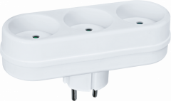 Разветвитель Navigator 94 697 NAD-L-3X-WH 3 гн. (в ряд) б/з