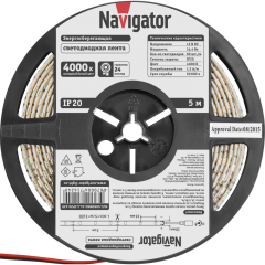 СД Лента Navigator 71 424 NLS-5050W60-14.4-IP20-12V R5