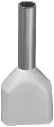 Наконечник Navigator 61 037 NET-E2-0.5-8-B50 НШВИ2, бел.2 провода (50шт/упак)