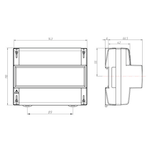 ЦЭ 6803B 1 230B 10-100A 3ф. 4 пр. М7 Р31  DIN (старый арт. 11075)
