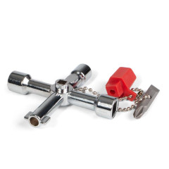 Ключ для электрошкафов с 5 профилями и битой «крест/шлиц»  (КВТ)