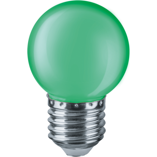 лампа E27 NLL G45 1W G 230V (LED, шар зеленый) Navigator | 10шт./уп.