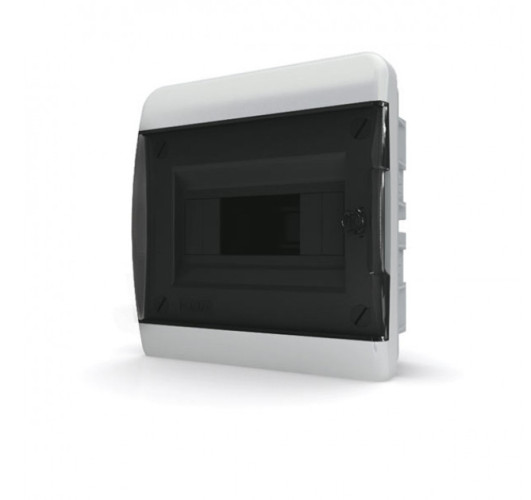 BVK 40-08-1 встр-мый 8 мод. IP40, прозрачная черная дверца