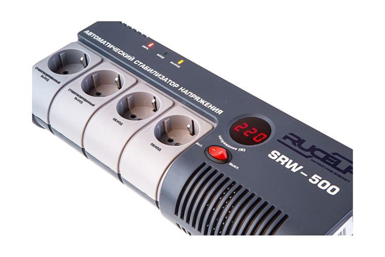 Стабилизатор напряжения релейный RUCELF SRW-500-D