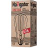 лампа E27 NI-V ST64-SC17 60W CLG 230V (накаливания, груша винтаж) Navigator | уп.100/10/1(шт.)