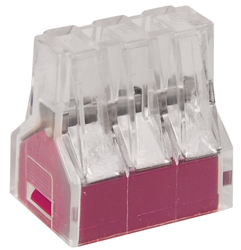 Клемма СМК 773-326 6пр. 0,75-2,5мм2 24А 400В без пасты,фиолетовый (уп. 50шт.) IEK