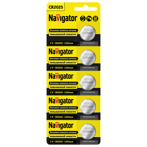 Элемент питания Navigator 94 764 NBT-CR2025-BP5