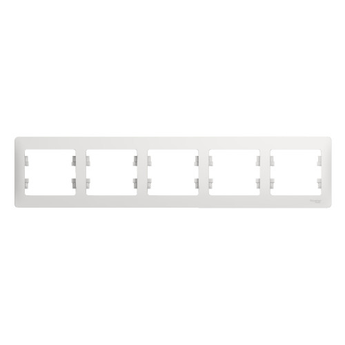 Рамка Glossa 5-ная, горизонтальная, бел. (max 1020)
