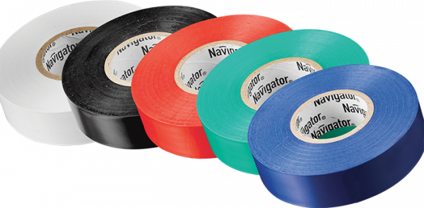 Изолента Navigator 61 313 NIT-B15-10/S 5 цветов (5 шт/набор)