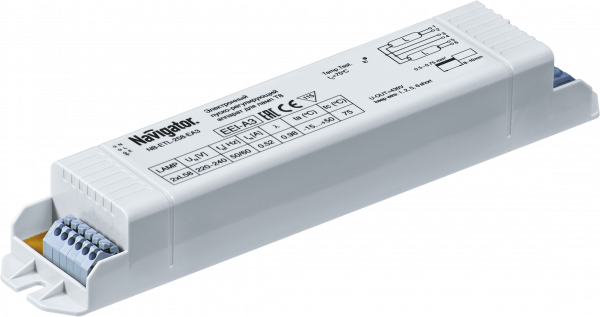 Электронный пускорегулирующий аппарат (ЭПРА)  2х58Вт (ЛЛ-T8) Navigator