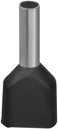 Наконечник Navigator 61 040 NET-E2-1.5-8-B50 НШВИ2, черн.2 провода (50шт/упак)