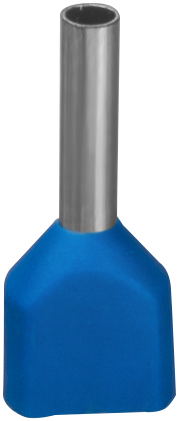 Наконечник Navigator 61 041 NET-E2-2.5-10-B50 НШВИ2, син.2 провода (50шт/упак)