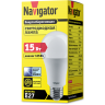 лампа E27  NLL A60 15W 6,5K 230V (груша) Navigator | уп.100/10/1(шт.)