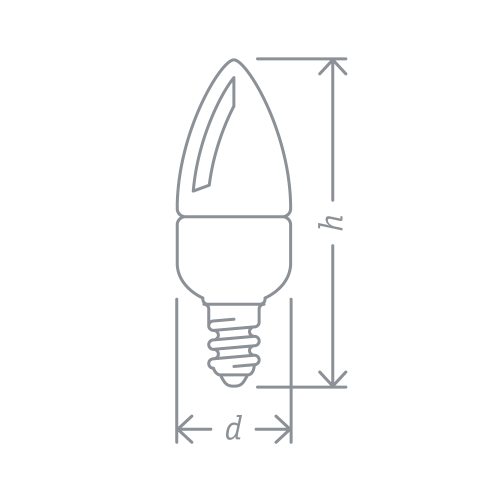 лампа E14 NLL C37 8,5W 4K-FR 230V (свеча мат.) Navigator | уп.100/1/1(шт.)