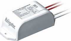 Трансформатор электронный  60Вт (min 20Вт) 230/12В (провод до 2м) нерегулируем. Navigator