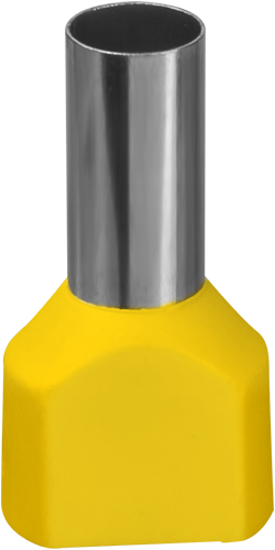 Наконечник Navigator 61 043 NET-E2-6.0-14-B50 НШВИ2, желт.2 провода (50шт/упак)