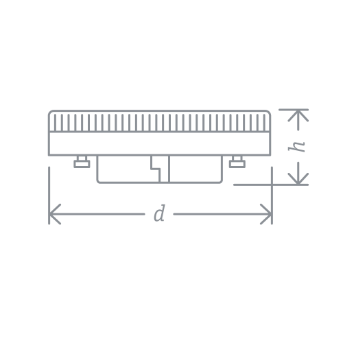 лампа GX53 NLL LED 8W 4K 176–264V (таблетка)  Navigator | 10шт./уп.
