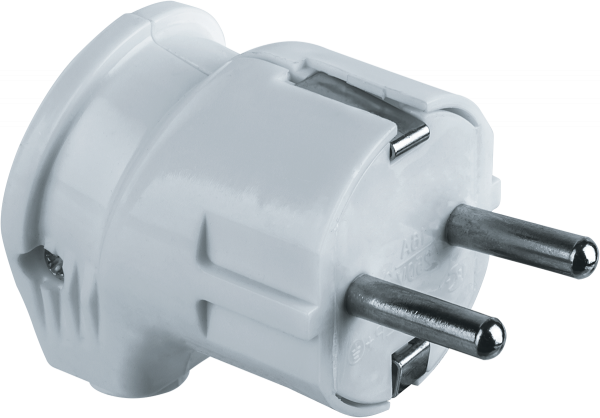 Вилка Navigator 61 362 NCA-PL04-16A-E-WH угловая с/з белая