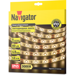 СД Лента Navigator 71 403 NLS-3528WW60-4.8-IP65-12V R5