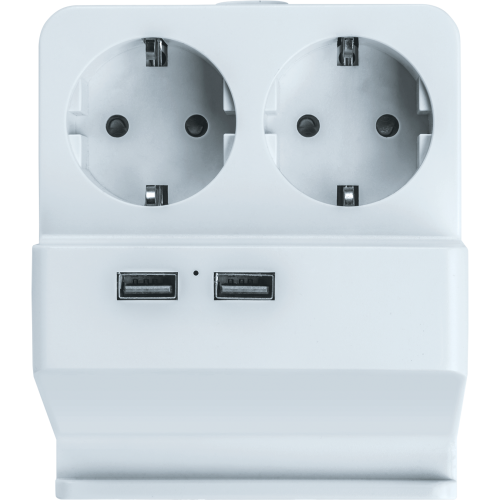 Удлинитель Navigator 61 457 NPE-USB03-02-150-E-3X1с/з 2 гн.1.5м USB2.1A