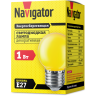 лампа E27  NLL G45 1W Y 230V (LED, шар желтый) Navigator | 10шт./уп.