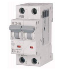 Выключатель автоматический модульный 2п C 6А HL-C6/2 4.5кА EATON
