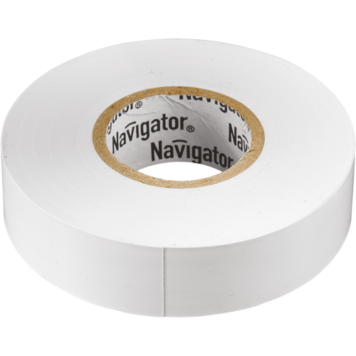Изолента Navigator 71 109 NIT-A19-20/WH белая