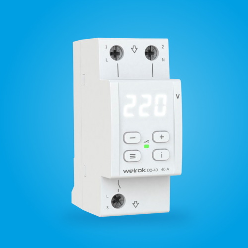 Реле напряжения WELROK D2-40 (белая индикация)