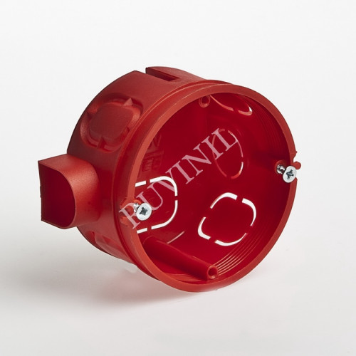 Коробка установ для блоков D=65мм, Н=40мм, наборная, с саморезами, для бетон. стен, Тусо (уп. 192шт)