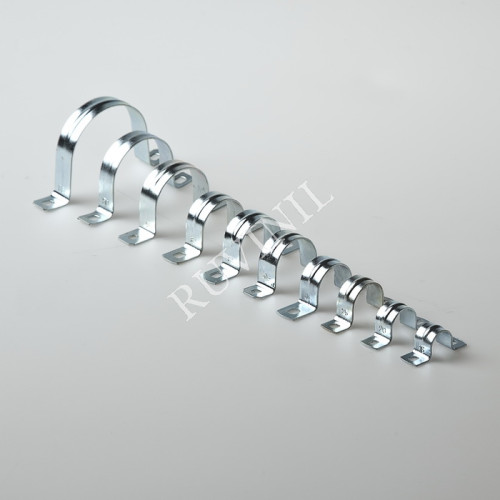 Скоба с внутр. диаметром 40 мм двухлапковая(металл)   две лапки,цельнооцинкованная   (уп. 30х20 шт.)