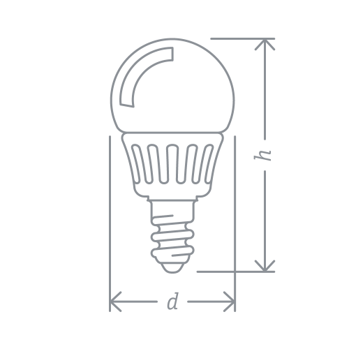 лампа E14 NLL-P G45 5W 4K 230V (шар) Navigator | 10шт./уп.