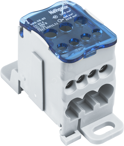 Блок распределительный  Navigator 61 078 NBB-DB-80 (РБД 6-16мм) (1 шт/упак)