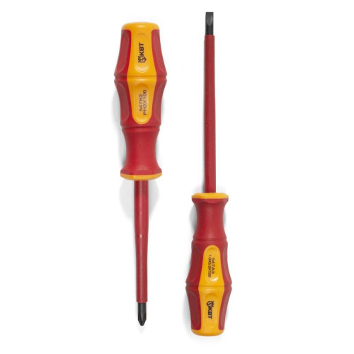 Диэлектрическая отвертка ПРОФИ шлиц 3,0*100 (™КВТ)
