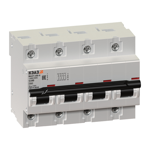 Выключатель автоматический модульный ВА47-100-4С100-УХЛЗ