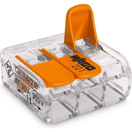 Клеммы WAGO 773-173 (3х6мм2) (упаковка 50шт.)