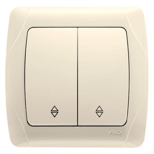 вык-тель 2-ный, проходной, Carmen кремовый (уп./12шт.)