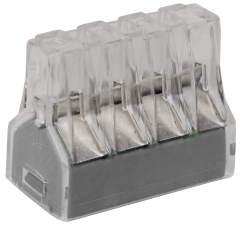 Клемма СМК 773-328 8пр. 0,75-2,5мм2 24А 400В без пасты,серый (уп. 50шт.) IEK