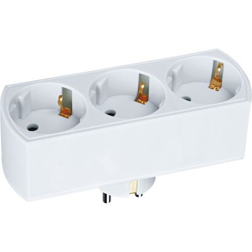 Разветвитель Navigator 94 672 NAD-L-3E-WH 3 гн. (в ряд) с/з