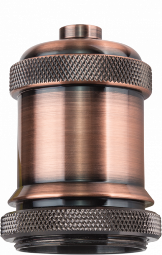 Патрон электрический Navigator 61 519 NLH-V01-006-E27 подвес.метал. черненая мед