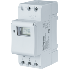 Таймер Navigator 61 559 NTR-E-D01-GR на DIN-рейку электрон.
