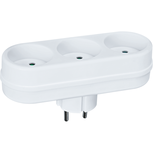 Разветвитель Navigator 94 697 NAD-L-3X-WH 3 гн. (в ряд) б/з