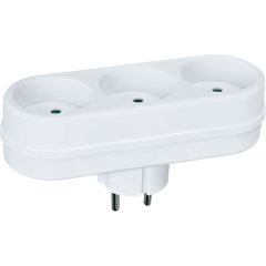 Разветвитель Navigator 94 697 NAD-L-3X-WH 3 гн. (в ряд) б/з